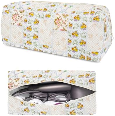 Hair Tools Travel Carrying Bag, Quilted Floral Bag for Shark Flexstyle by darkswan