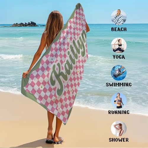 JML Personalized Beach Towel with Name, Microfiber, 30 x 60 in - Image 6
