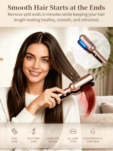 Cordless Split Ends Trimmer for Hair, Rechargeable Hair Care Tool-G - Image 2