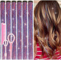 Hair Tinsel Clip in Red-Blue Fairy Hair Tinsel Kit by Rootoofocusesonthesecretstoenhancingwomensbeauty