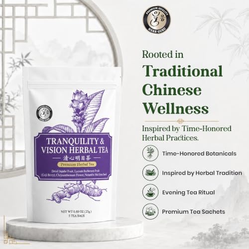 Herb Guru Herbal Tea, Tranquility Jujube & Lotus Seed, 5 Bags (50 Cups) - Image 5