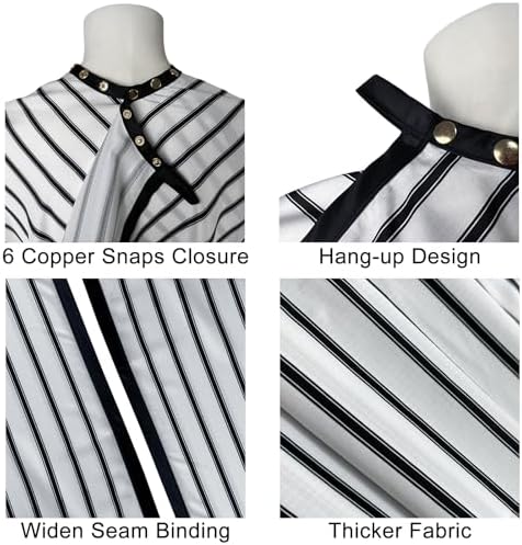 Pelocapa Classics Barber Haircut Capes Extra Large Salon Stylists Hairdressers Gowns Waterproof- 56”× 71” - Image 4