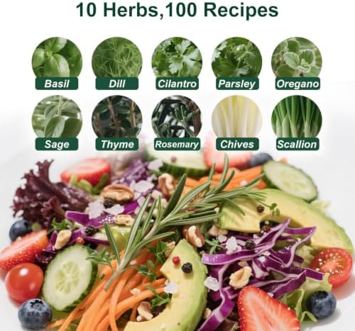 10 Indoor Herb Garden Kit, 54pcs Complete Kitchen Herb Starter Set Including 2-Color Self Watering Pots, Soil & Tools, Unique Gift Ideas for Plant Lovers, Women, Men, Friend, Birthday, Housewarming - Image 3