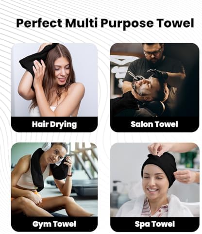 Avalon Towels Salon Towel - Black Hand Towels Bulk Pack of 48-100% Cotton Absorbent Spa, Facial & Gym Towel for Working Out - 16x27 Inches (Not Bleach Proof) - Image 6
