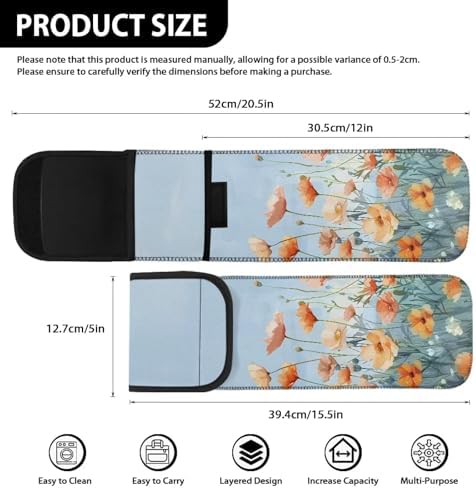 Colorful Floral Curling Iron Covers for Travel Lightweight Flat Iron Travel Case Hair Straightener Curler Storage Bag Travel Hair Accessories Organizer - Image 6