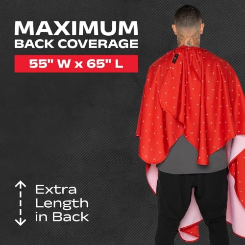 Barber Strong The Barber Cape Haircut Cover for Men, Hair Repelling and Static-Reducing Material, Water Resistant Fabric - Image 5