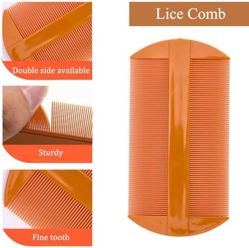 Dandruff Comb Removal Steel Fine Tooth Scalp Detox Hair Care Tool 3PC - Image 5