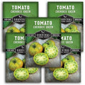Cherokee Green Tomato Seeds for Planting - 5 Packs by SurvivalGardenSeeds
