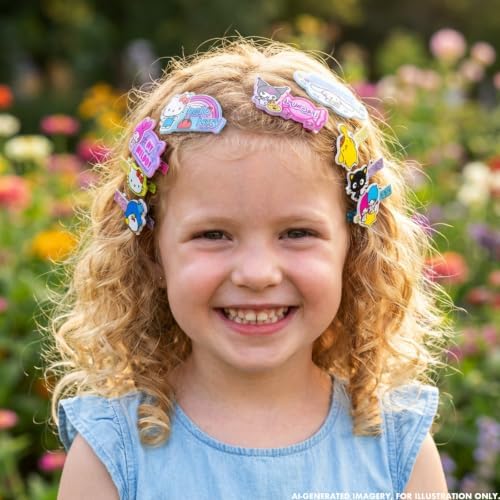 Hello Kitty Hair Accessories Set with Hair Clips, Bows & Scrunchies - Image 4