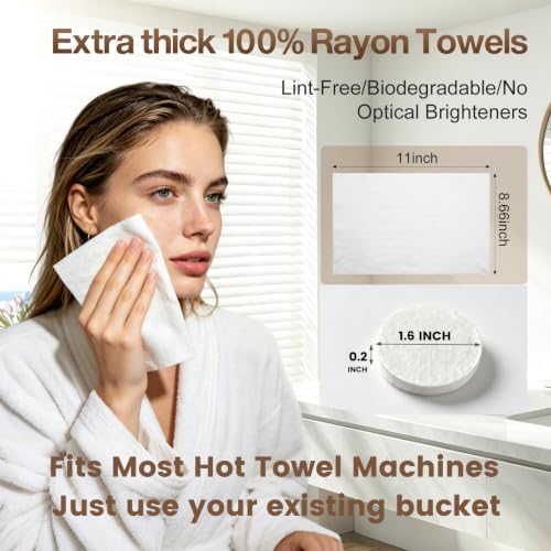 60 Pcs Compressed Towels - Refills for Most Hot Towel Dispenser - Image 4