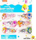 Baby Shark Hair Accessories For Girls, 6pc Cute Hair Clips with Favorite Babyshark Character Charms, Magical Confetti Slaps for Kids, Toddler, Ages 3+ by LUVHERKIDS