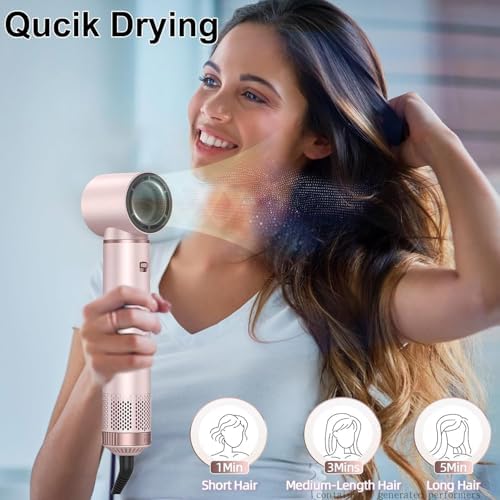 Dryhsip 5 in 1 Hair Styler & Wrap Air Curler, Low-Speed Hair Tools (Pink) - Image 3