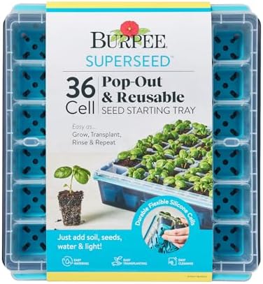 Burpee SuperSeed 36-Cell Reusable Seed Starting Tray for Indoor Seedlings by Burpee