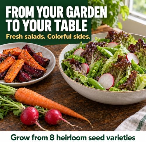 Gardeners Basics Fall Vegetable Seeds for Planting, 8 Heirloom Varieties - Image 3