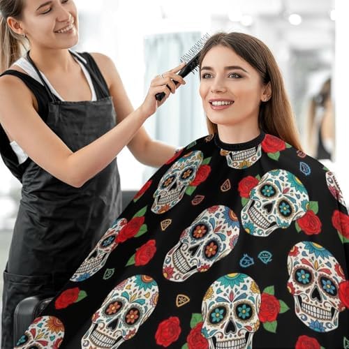 Women Barber Hairdressing Cape Adjustable Salon Cape Apron for Makeup Artist Beautician - Image 5