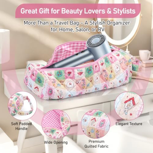 Hair Tool Organizer Travel Bag for Curling Irons & Dryers (Cartoon) - Image 5