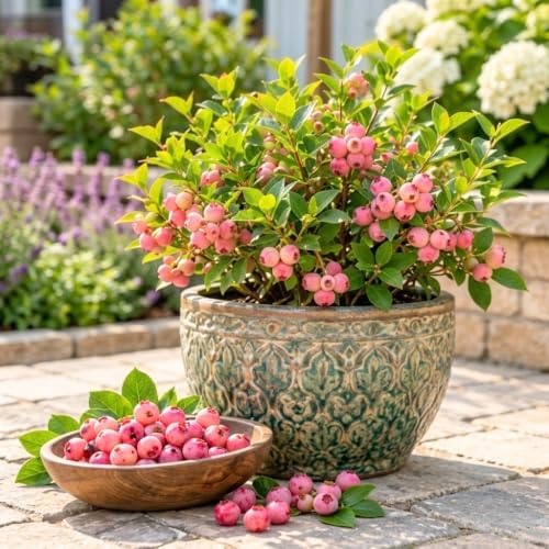 2 Pink Lemonade Blueberry Live Plants, Sweet Berries Bush, 4-6 Inches Tall - Image 5