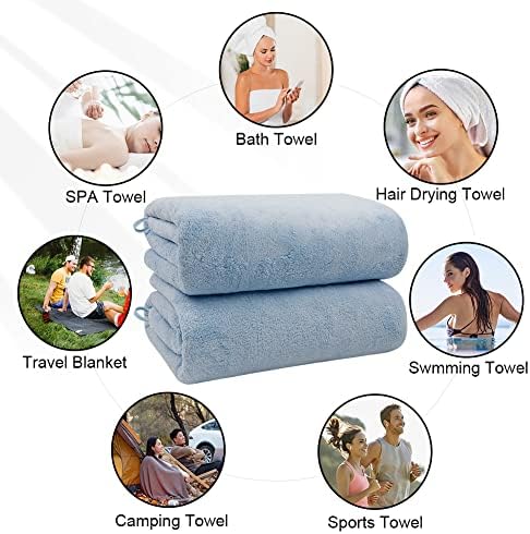 Orighty Bath Towels, Soft Feel Bath Towel, 2 Pack (27'' x 54'') - Image 7
