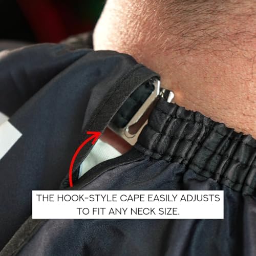 Supreme Trimmer Premium Waterproof Professional Barber Cape Blue Neon - Image 3