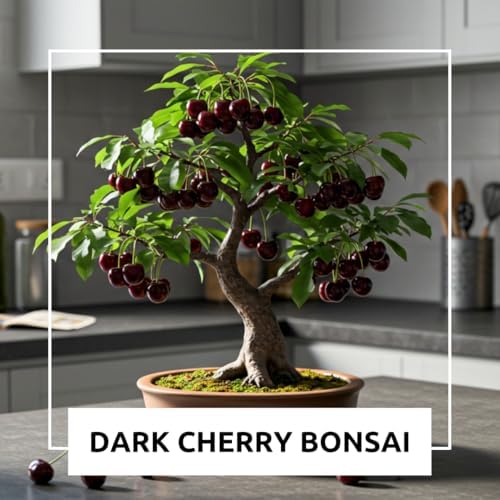 Dwarf Bonsai Black Cherry Fruit Tree Live Plant Seedling - Prunus serotina, Great for Home and Garden Yards Planting Dormant Seedling - Image 5