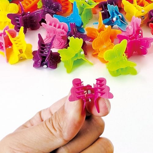 50 Pieces Assorted Color Butterfly Hair Clips, Beautiful Mini Butterfly Hair Clips Hair Accessories for Women and Girls (50 Pack Random color) - Image 4