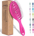 Ninabella Detangler Brush - No Tangle Hair Brush for Women, Fine, Thick and Long Hair - Hairbrush for Wet and Dry Hair, Gentle on the Scalp - Neon Pink by Ninabella