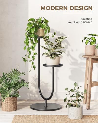 Bamworld Outdoor Plant Stand Metal Plant Stand Indoor - Image 5