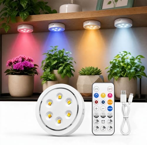 1 Pack Rechargeable Full Spectrum LED Grow Light for Indoor Plants,4000 mAh by BBBrotrade