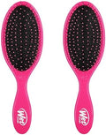 Wet Brush Original Detangler Hair Brush, Pink, Ultra-Soft IntelliFlex Bristles, Detangling Bristles Glide Through Tangles (Wet Dry & Damaged Hair), Women & Men (Pack of 2) by WetBrush