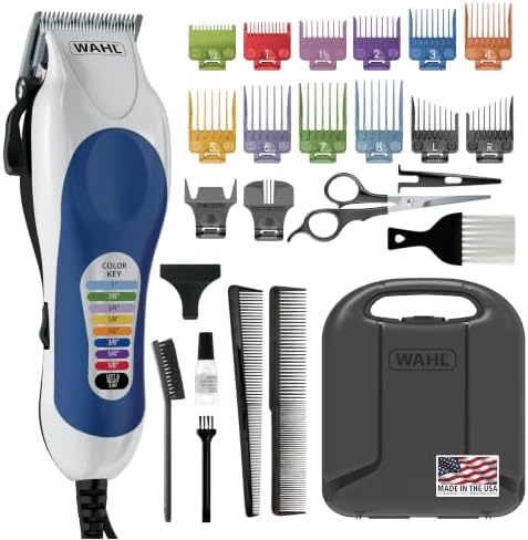 Wahl Clipper USA Color Pro Corded Haircutting Kit with Color Guide Combs by Wahl