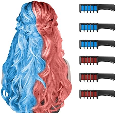 Hair Chalk Comb – Temporary Dye for Kids, Washable & Fun for Parties by ColoryourlifewithMSDADA