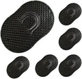 Soft 'N Style 6 Packs Pocket Palm Combs, Shampoo Comb, Massager Hair Brush Comb, Scalp Massager Brush Comb, Wave brush, Palm hair brush (Black) by Soft+%27N+Style