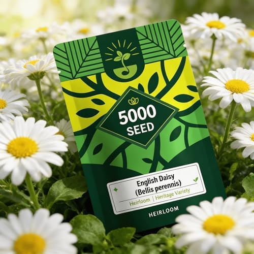 English Daisy Seeds for Planting Outdoor, Tiny Daisy Buttons, 5,000 Seeds - Image 6