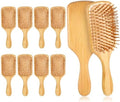 10 PCS Bamboo Hair Brush Bulk,Wooden Hairbrush Round-Tipped Bamboo Bristles by Unknown