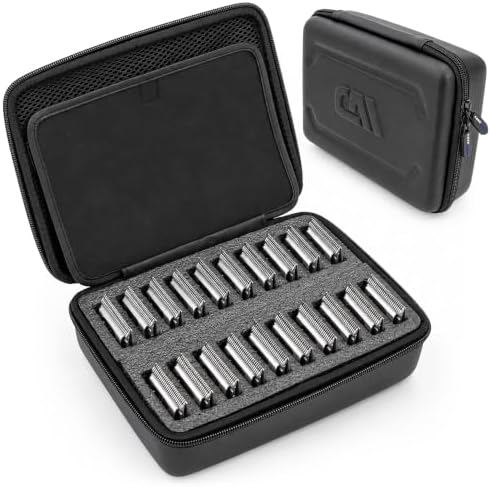 CASEMATIX Clipper Blade Storage Case, Holds 20 Clipper Blades & Guards by CASEMATIX