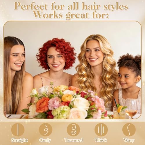 6Pcs Hair Brushes for Women Hair Comb Set Detangler Brush for Men and Women Wet Dry Curly Straight Hair - Image 5