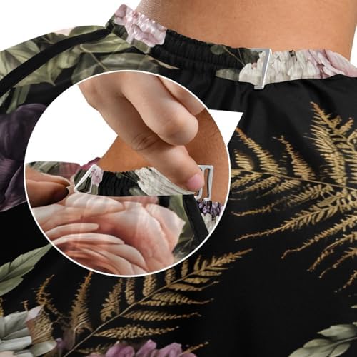 ALAZA Retro Rose Flower Barber Cape for Men Women, Waterproof Haircut Apron Beard Shaving Bib Hair Cutting Cloth 55 x 65 Inch - Image 6