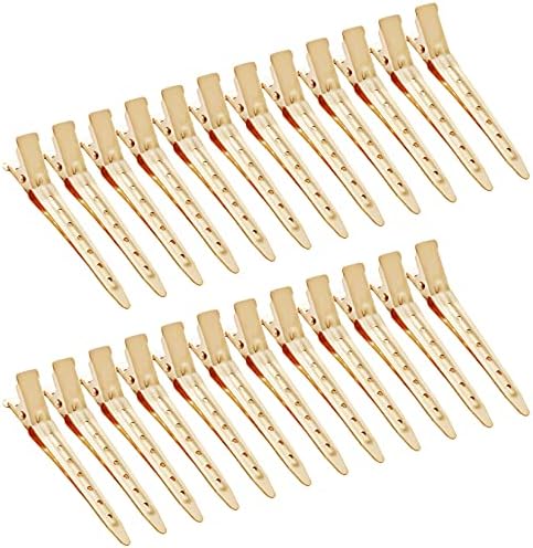 Bantoye 24 Packs Duck Bill Clips 2.75 Inch Metal Alligator Clip, Gold by AiPretty