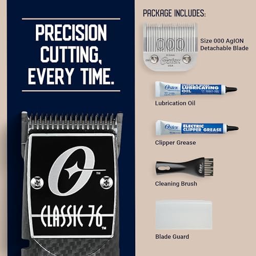 Oster Classic 76 Detachable Blade Carbon Fiber Pro Salon Professional Clipper Limited Edition - Image 3