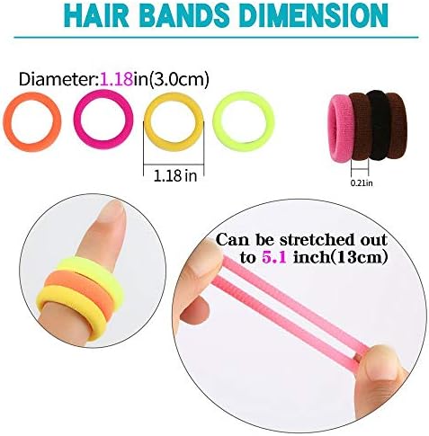 Baby Hair Ties, Elastic Hair Bands for Girls Kids, Toddler Ponytail Holders - Image 4