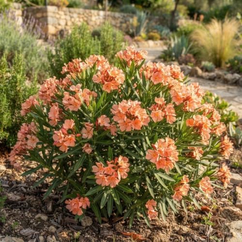 2 Dwarf Salmon Oleander Live Plants, 4–7 Inches Tall, Flowering Shrubs - Image 3