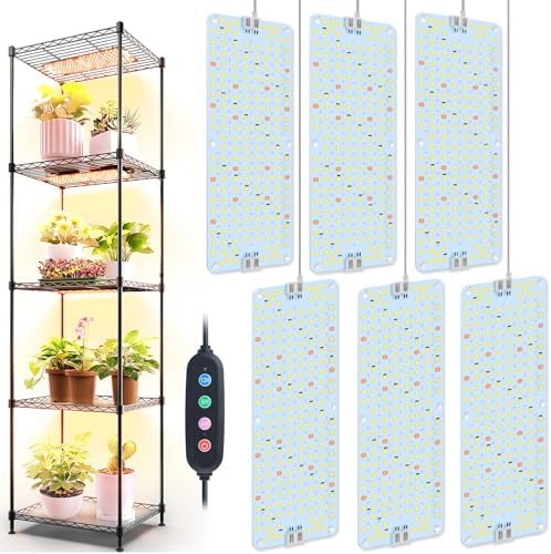 6-Pack Panel Grow Lights for Seed Starting,Veg, Bonsai,Seedling by GroCruiser