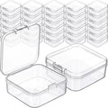 Jetec 30 Pieces Small Clear Plastic Storage Box, 1.7 x 1.7 x 0.8 Inch by Jetec