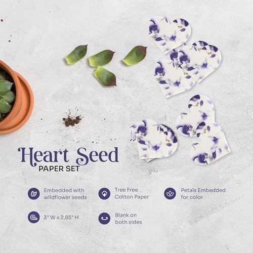 24 Favor Set, Purple Butterfly Gift Wrap Tag w/Wildflower Seeds - Image 4