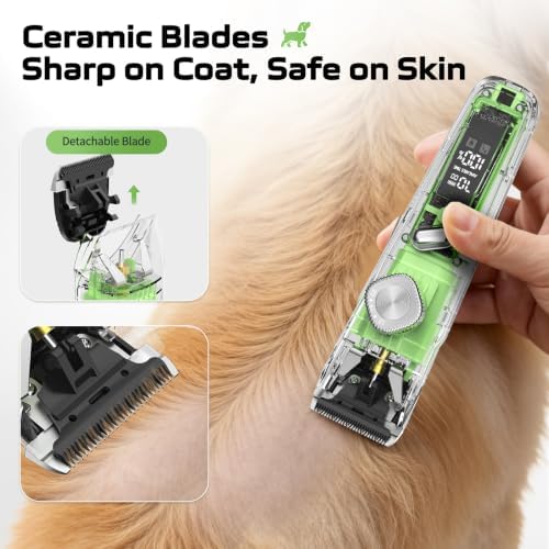 Dog Clippers for Grooming Thick Hair Curly Coats Matted Fur 3-Speeds - Image 3