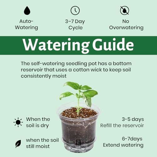 Bluepro Self Watering Pots for Indoor Plants, 10/8/6.5/5 Inch, 16-Pack - Image 6