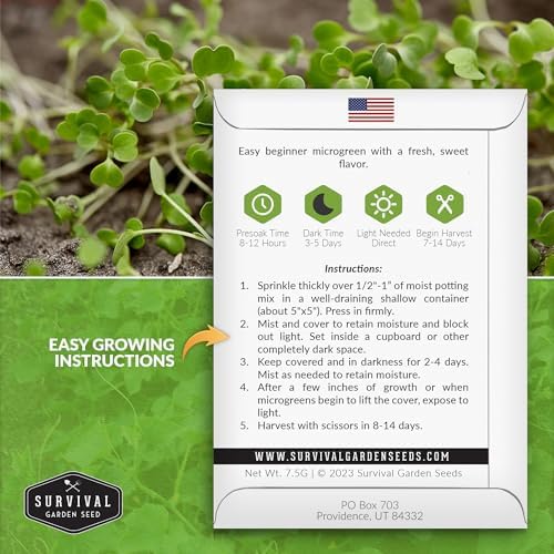 Lettuce Microgreens Seeds for Planting - 2 Packs - Image 2