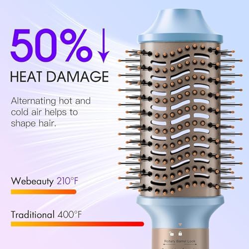 Hot Air Styler, Blow Dryer Brush with Negative Ionic, Auto Hair Wrap Curling Irons Airflow Hair Curlers, Multi Styler for Volumizing, Straight, Wavy, Curly Hair - Image 4