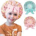 Silk Bonnet for Kids, Satin Hair Bonnet for Sleeping with Tie Band by choshion