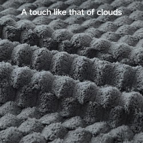 REDKISS Charcoal Gray Pink Microfiber Bath Towels Large, 30"x60", 2 Pack - Image 3